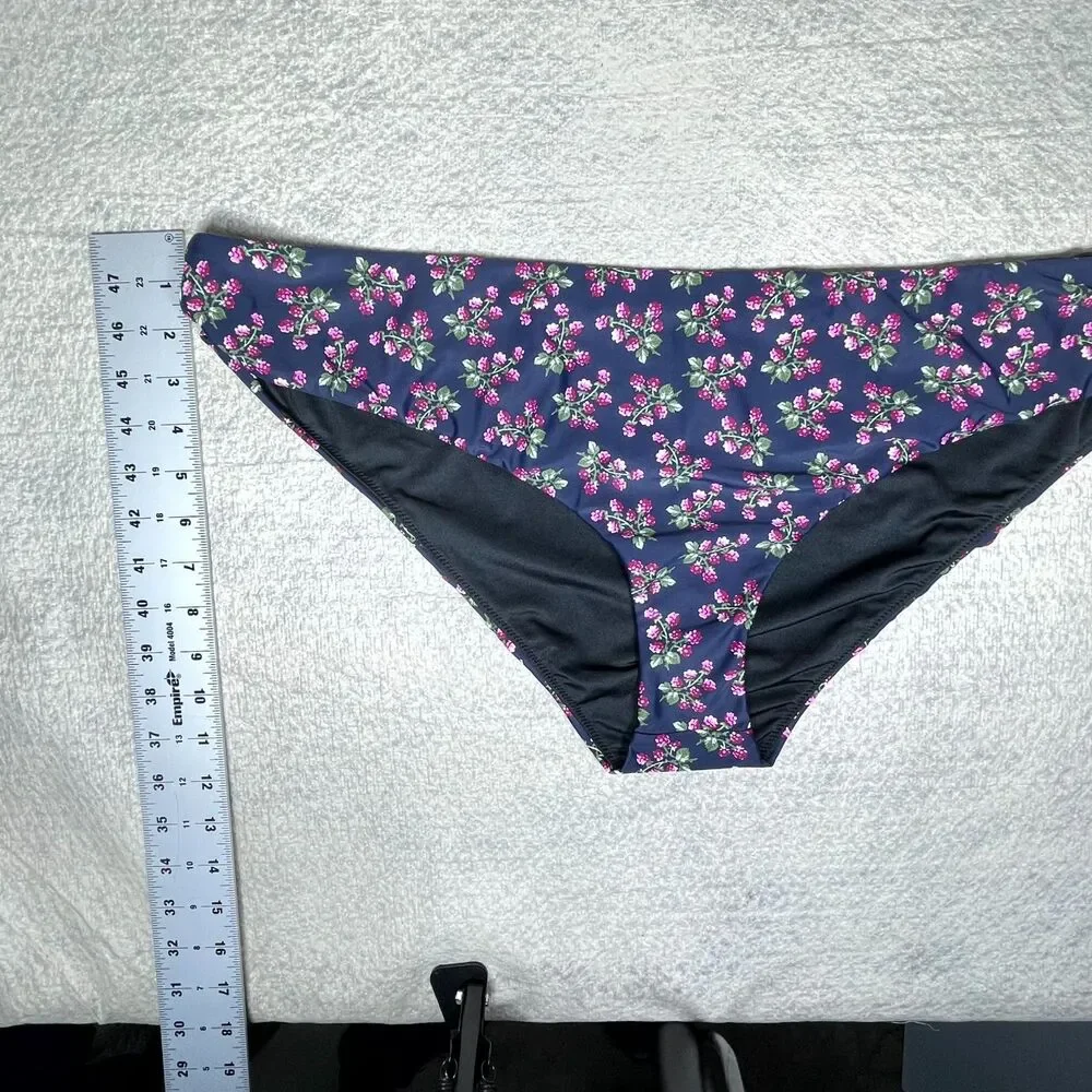J.Crew‎ Hipster Bikini Bottom In Twilight Berry For Women Size 3X NEW BE726 NAV